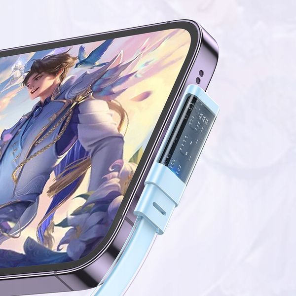 mcdodo kabel kątowy usb lightning płaski 36w do iphone 13 14 zdjęcie 10