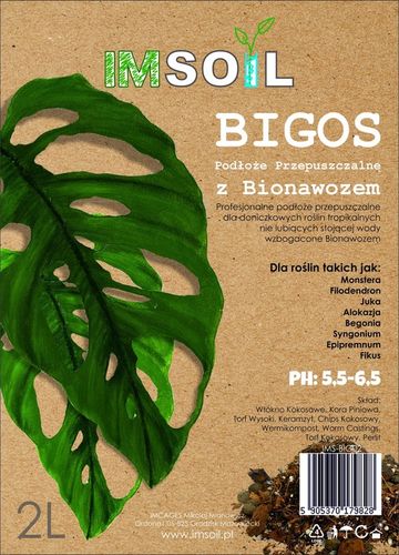 IMSOIL Przepuszczalna Ziemia do Roślin - BIGOS 10L na Arena.pl