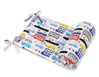 Uniwersalny ochraniacz do łóżeczka - autka kolorowe