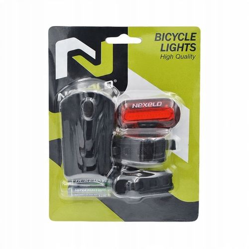 Zestaw lampek rowerowych lampki rowerowe przód tył przednia tylna do roweru na Arena.pl