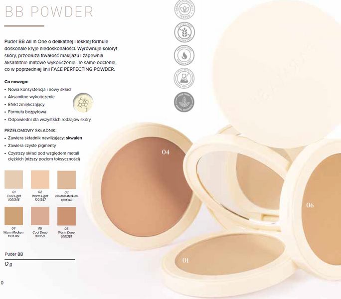 Farmasi BB Puder prasowany - 03 Neutral Medium zdjęcie 2