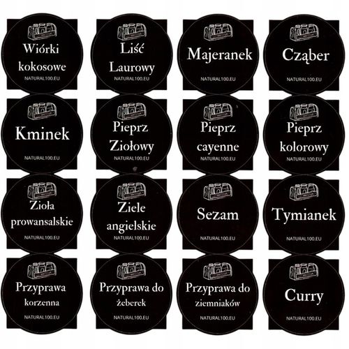 Pojemniki na przyprawy 24 szt 120ml organizer słoiczki słoiki na Arena.pl