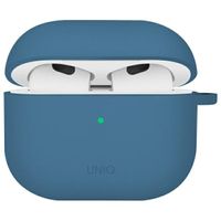 uniq etui nexo airpods 4 + ear hooks     silicone niebieski/pacific
