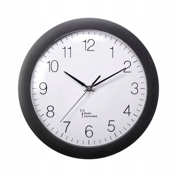 Zegar ścienny sterowany radiowo DCF77 automat 30cm zdjęcie 1