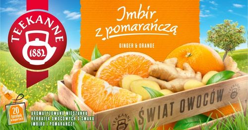 Teekanne Orange&Ginger, Ginger&Lemon, Ginger Mango, Ginger Elderflower 4szt na Arena.pl