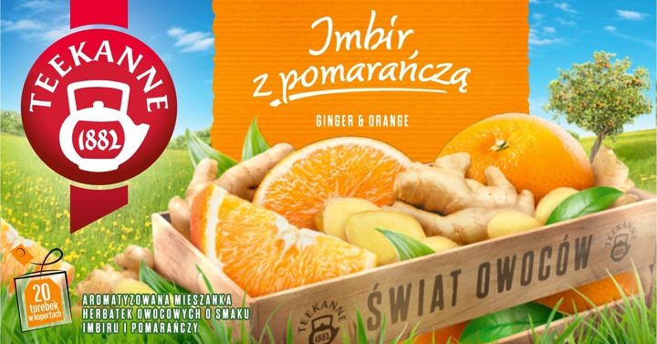 Teekanne Orange&Ginger, Ginger&Lemon, Ginger Mango, Ginger Elderflower 4szt zdjęcie 7