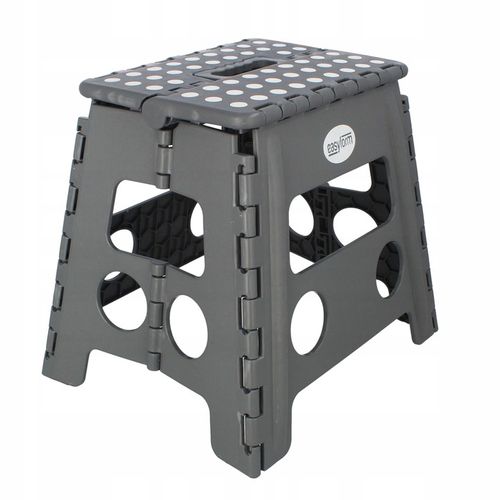 Taboret składany stołek podnóżek antypoślizgowy szary Easyform 32cm na Arena.pl