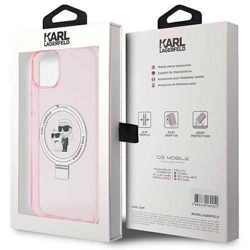 Etui Karl Lagerfeld do iPhone 15 Plus, iPhone 14 Plus, Różowy, MagSafe na Arena.pl