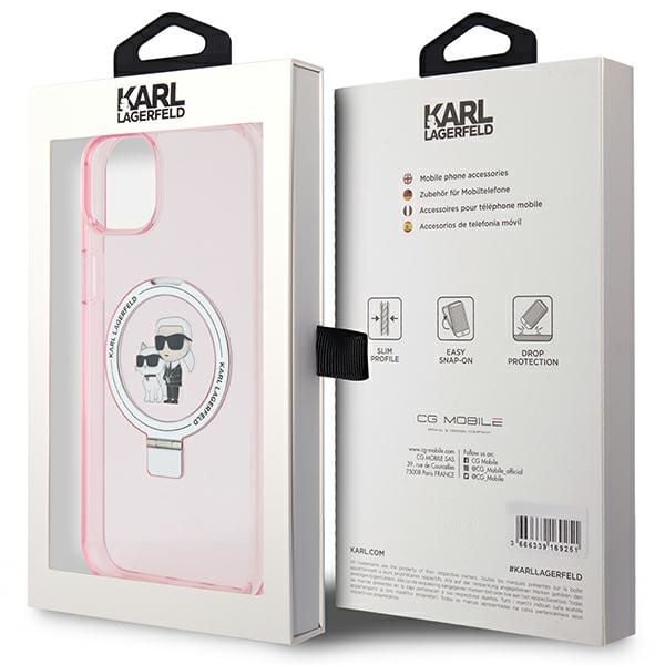Etui Karl Lagerfeld do iPhone 15 Plus, iPhone 14 Plus, Różowy, MagSafe zdjęcie 8