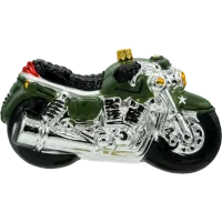 Bombka choinkowa szklana: Militarny Motocykl Retro