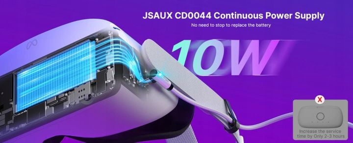JSAUX CD0044 kabel 5M do Meta Oculus Quest 3 2 1 Pro USB-C kątowy USB-A zdjęcie 6