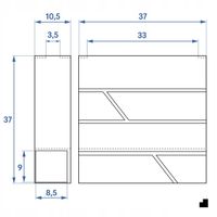 DUŻA SKRZYNKA NA LISTY Z ADRESEM NUMEREM DOMU |4 CZCIONKI| ANTRACYT RAL7016
