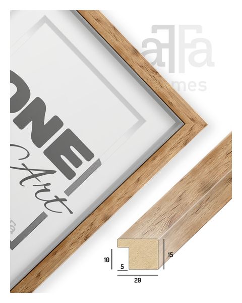 Ramka na zdjęcia Hekla 10x15 foto MDF A6 naturalny stojąca 1szt. zdjęcie 3