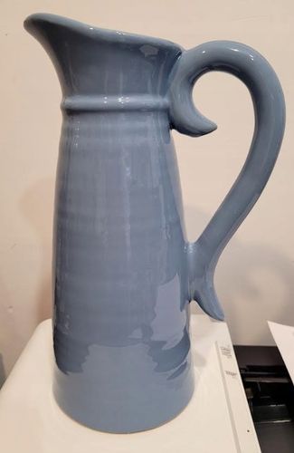 DZBANEK CERAMICZNY 19X14 CM H.31,3 CM JASNONIEBIESKI na Arena.pl