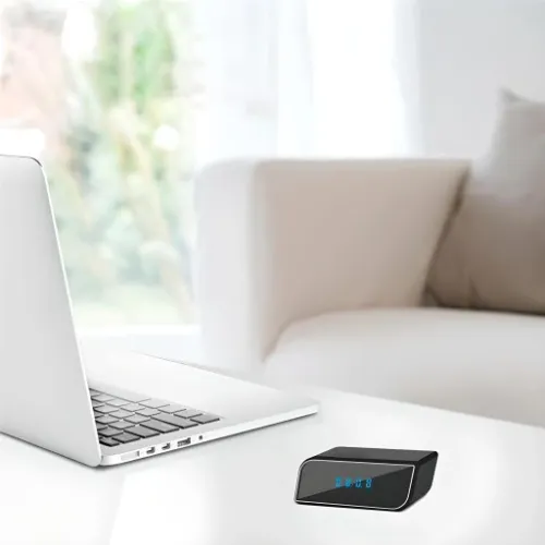 ZEGAR Z UKRYTA MINI KAMERA SZPIEGOWSKA WiFi BUDZIK na Arena.pl