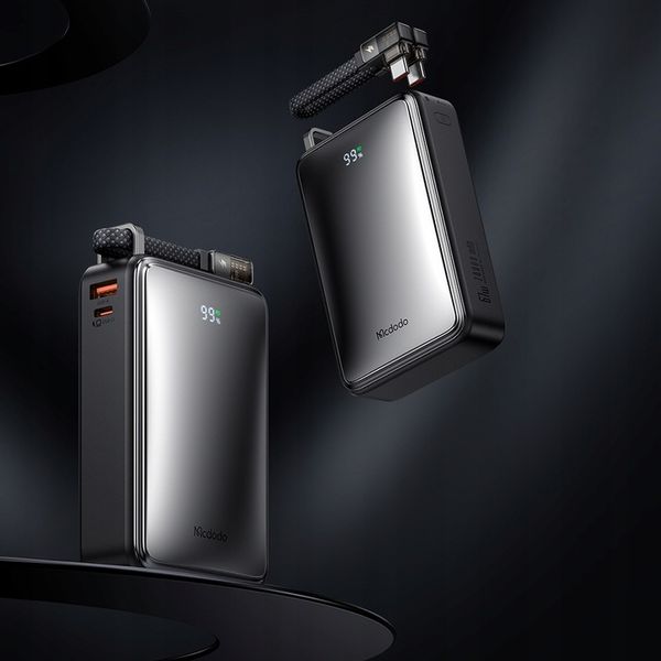 MCDODO POWERBANK 20000MAH Z WYŚWIETLACZEM 3X USB USB-C 67W + KABEL USB-C PD zdjęcie 14