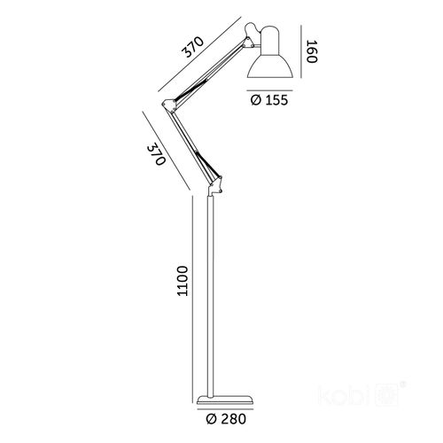 lampa podłogowa auriq st 1xe27 czarna led2b na Arena.pl