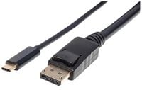 KABEL ADAPTER USB-C DP ALT MODE NA DISPLAYPORT M/M MANHATTAN 2M 152464