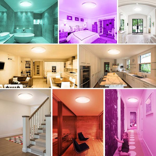 Lampa plafon LED RGBW GŁOŚNIK Bluetooth PILOT 33cm zdjęcie 10