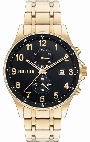 zegarek męski paul lorens pl20002b-1d1 + box zdjęcie 1