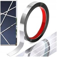 Listwy Chrom Taśma Ozdobna Samoprzylepna Srebrna Dekoracyjna Lustro