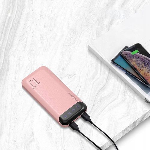 POWERBANK 10000mAh 2,4A 2×USB/USB-C QC PD SZYBKI WYDAJNY POWER BANK LED RÓ na Arena.pl