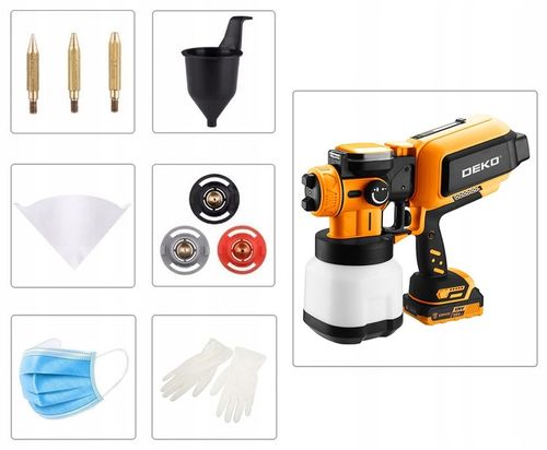 PISTOLET DO MALOWANIA ŚCIAN AGREGAT MALARSKI 3DYSZE 70 DIN ZESTAW XXL DEKO na Arena.pl