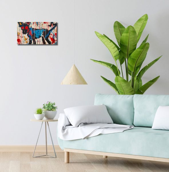 Obraz 40x20cm Miejski Pies zdjęcie 2