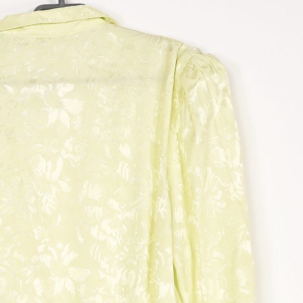 BLUZKA DAMSKA WIĄZANA SELEDYNOWA ROZMIAR 42 zdjęcie 3