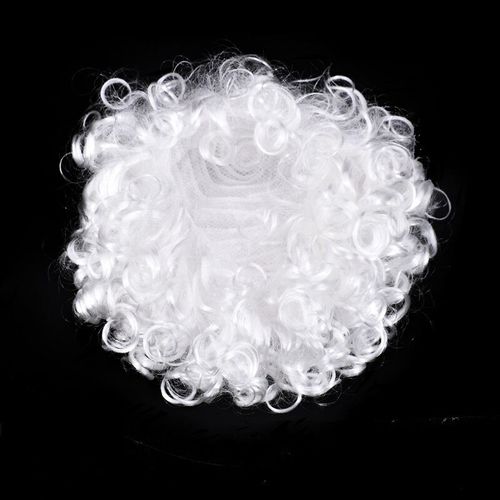 PERUKA AFRO DLA ŚWIĘTEGO MIKOŁAJA BIAŁA STRÓJ ANIOŁKA ANIOŁ PRZEBRANIE na Arena.pl