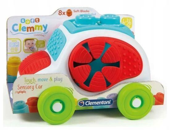 Autko z klockami Soft Clemmy Clementoni 17315 zdjęcie 1