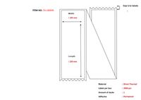 Capture Label 105x220, Core Fanfold