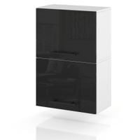 Szafka Kuchenna Wisząca Klapowa Modułowa 45cm Spremium Czarny Połysk