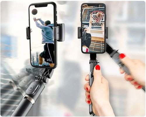 Gimbal Bezprzewodowy stabilizator obrazu do telefonu kamery z tripodem na Arena.pl