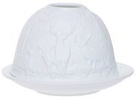 Lampion porcelanowy z reniferami