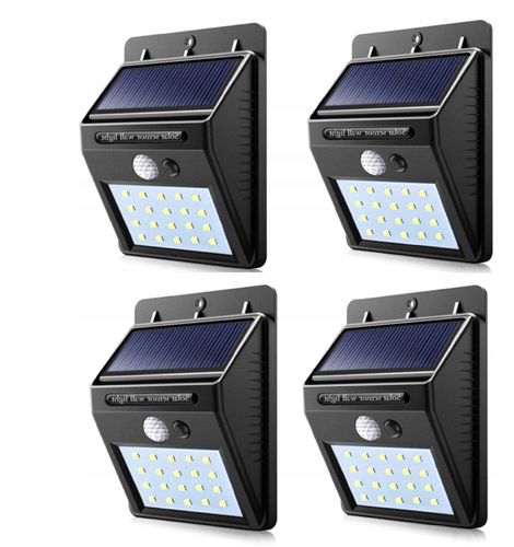 4x HALOGEN SOLAR ŚCIENNY 20LED Z CZUJNIKIEM na Arena.pl