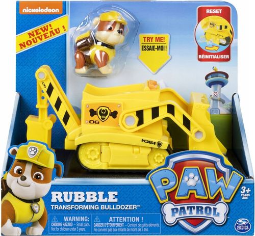 PSI PATROL RUBBLE SPYCHACZ SPIN MASTER ZESTAW FIGURKA+POJAZD TRANSFORMUJĄCY na Arena.pl
