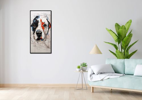 Plakat 50x100cm Przyrysowany Psiak na Arena.pl