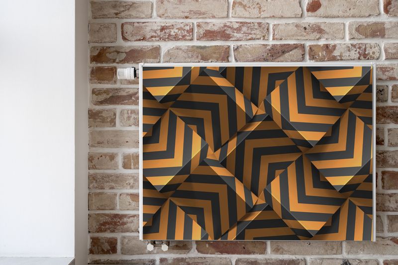 Mata Magnetyczna Kaloryfera ABSTRAKCYJNY Wzór Efekt 3D 80cm x 60cm zdjęcie 6