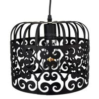 LAMPA wisząca ALESSANDRA 2156 Rabalux metalowa OPRAWA ażurowy zwis vintage czarny