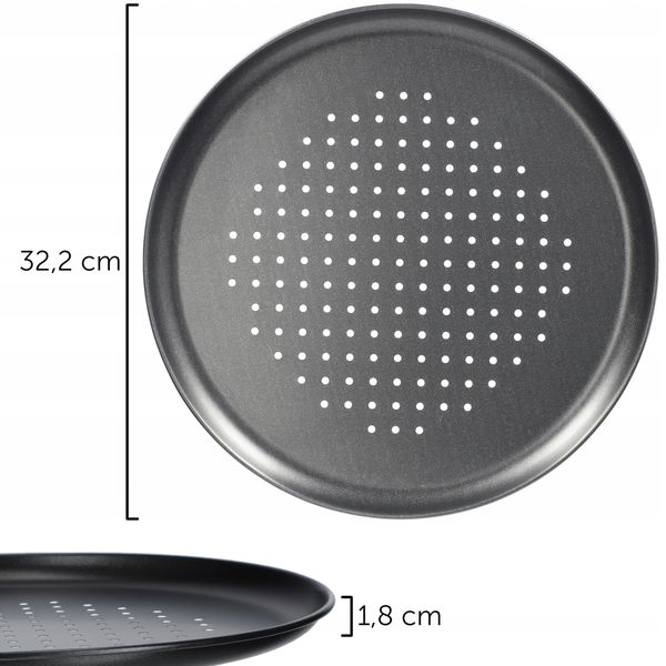 FORMA BLACHA DO PIECZENIA PIZZY TARTY TACA 32cm zdjęcie 5