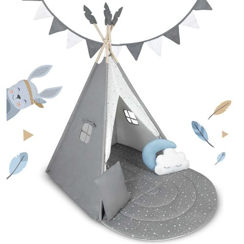Namiot tipi dla dzieci NK-406 Nukido - szary na Arena.pl