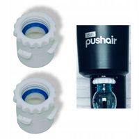 2 x ADAPTER BUTELEK PET DLA SATURATORA DAFI PUSHAIR - BIAŁY