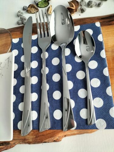 KOMPLET SZTUĆCÓW WALIZKA ZESTAW SZTUĆCE STAL NIERDZEWNA 72EL DLA 12 OSÓB na Arena.pl