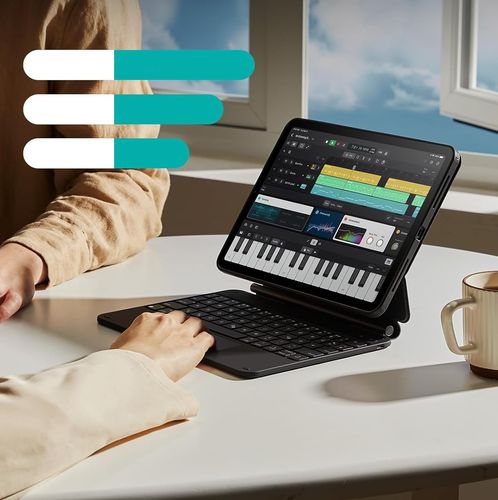 Etui z klawiaturą ESR 6B014A, QWERTZ, do iPad Air 11 cali M2 2024, antracyt na Arena.pl