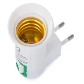 Adapter przejściówka na żarówkę wyłącznik 230v e27 mini kinkiet