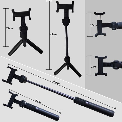 XIAOMI SELFIE STICK STATYW BLUETOOTH TRIPOD CZARNY na Arena.pl