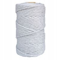 SZNUREK bawełniany szary 5mm 100m