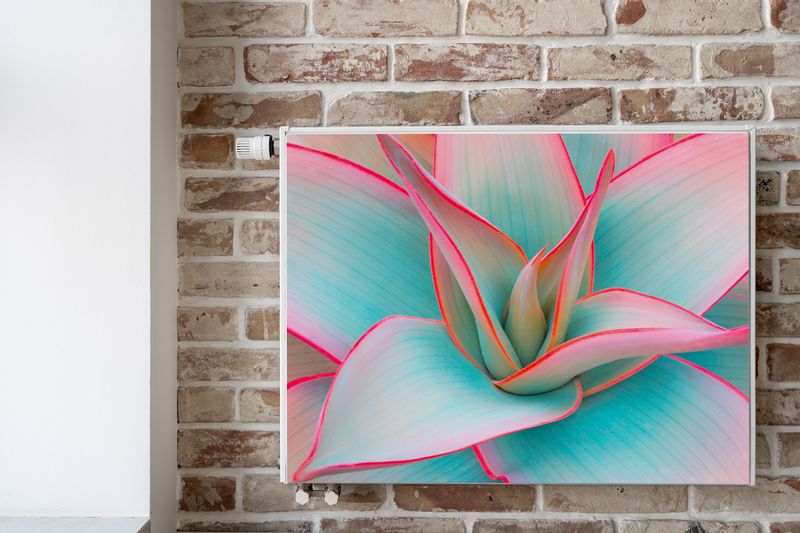 Osłona MAGNETYCZNA Grzejnika Liście Agawy Natura Dekoracja 90cm x 60cm zdjęcie 6