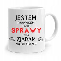 Kubek Dla Prawnika Mecenasa Jestem Prawnikiem Z Nadrukiem Ze Zdjęciem